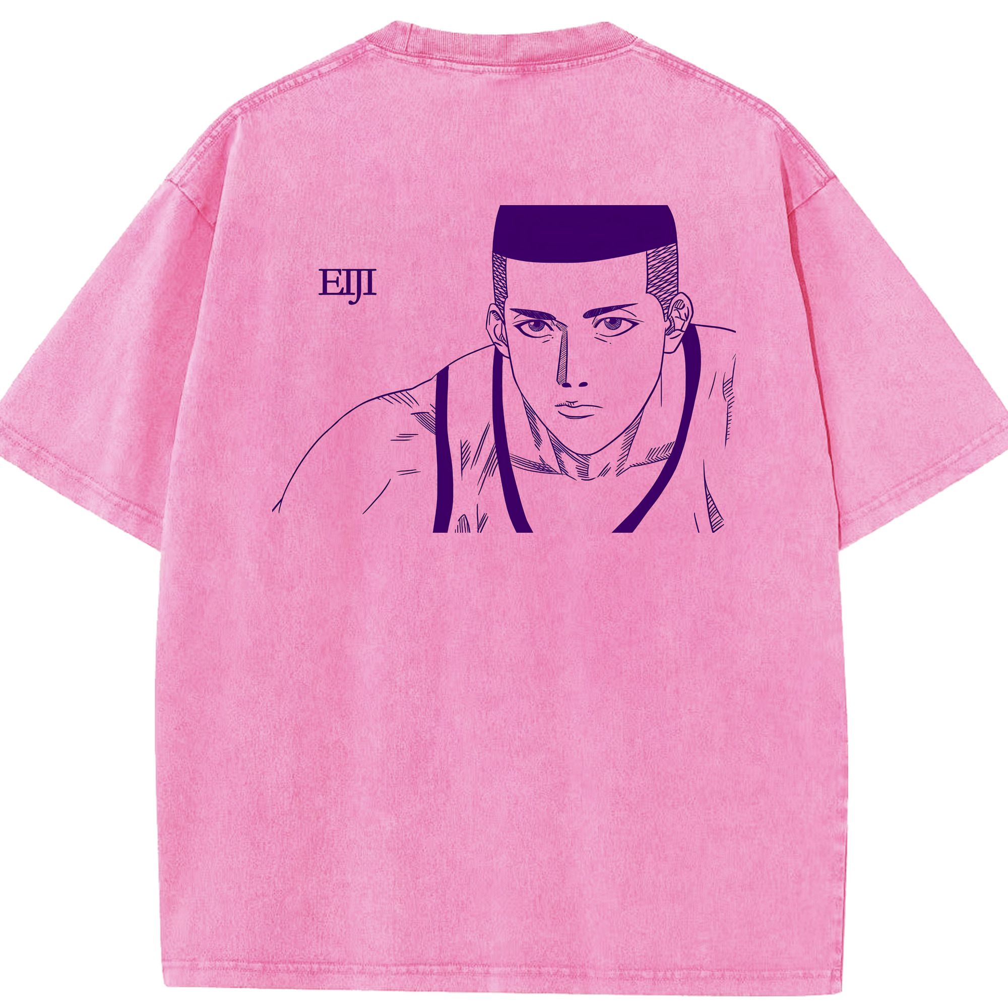 （画像用） SLAM DUNK／スラムダンク 綿100% ヴィンテージ風 半袖Tシャツ（背面プリント）